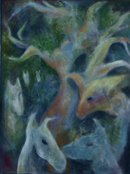 Marianne Warming Acryl påmasonit 50 x 65 cm