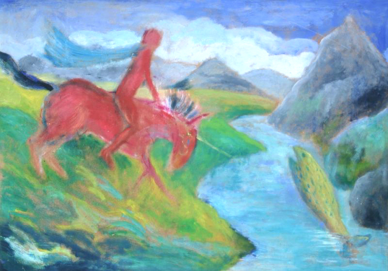Marianne Warming Acryl på masonit 60 x 85 cm