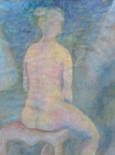 Marianne Warming Olie på shellak 64 x 46 cm