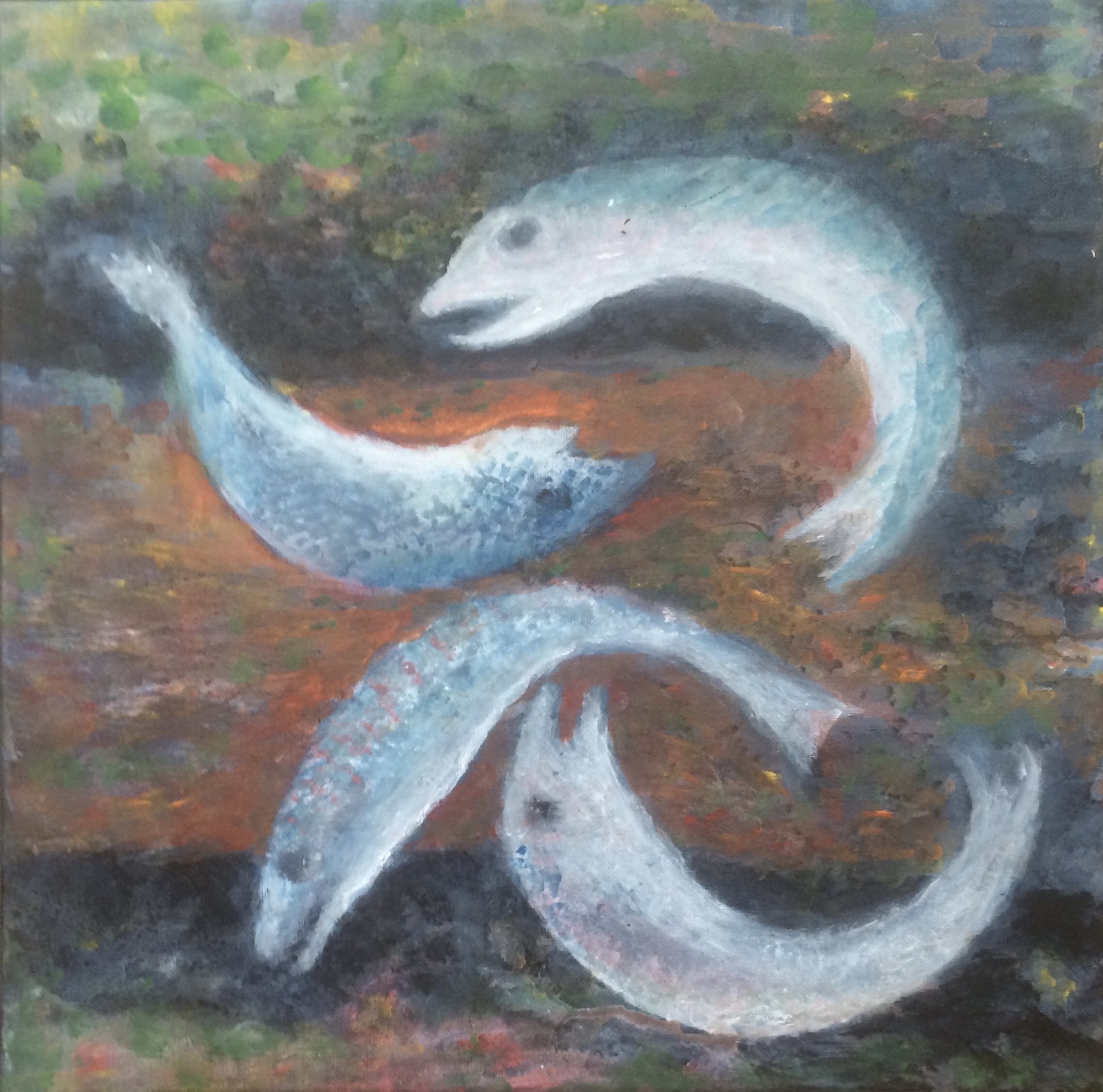 Marianne Warming Acryl på lærred 40x40 cm